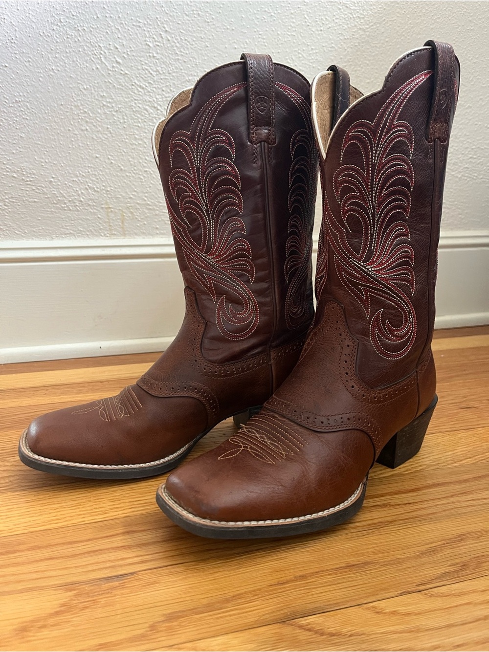 Ariat Women’s Brown Leather Western Cowboy Boots